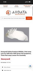 Honeywell North 80836A Peel-Away Lens Window For Full Face Piece (15 Per Pack)
