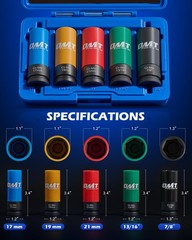 Orion Motor 17 19 21 mm & 13/16 7/8 inch, Blue, Green, Yellow, Black, Red