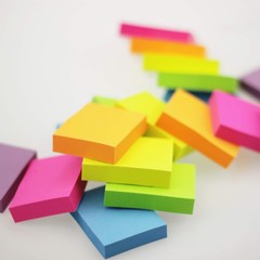 Sticky Notes 1.5 x 2 Inch 36 Pads Bulk 100 Sheets 6 Bright Neon Colors