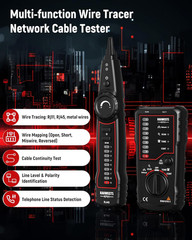 Network Cable Tester RJ45 RJ11 Wire Tracer Line Finder Tone Generator Probe Kit