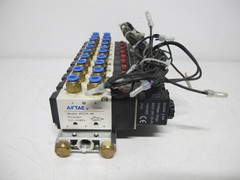 Lot of 10 AirTAC 4V210-08 Valve Solenoid Manifold Body 0.15 0.8 MPa 4V21008 24 V
