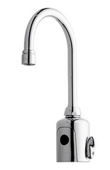 CHICAGO FAUCETS 116.223.AB.1 Rigid Gooseneck Bathroom Faucet, Chrome Plated