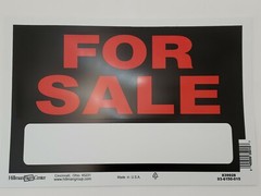 6 “For Sale” Signs w/Space for Info/Fill-In 8″ x 12″ Hillman 839928