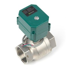 U.S. Solid Motorized Ball Valve 2 inch Stainless Steel 9-24V AC/DC