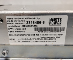 GE Martek Power 2316486-6 GEM2K01Z13 | For GE Essential Mammo or Innova