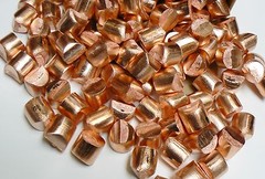 Pure Copper 99.99% Oxygen Free Cu Metal Anode Slugs Melt Casting Alloy 5 Pounds