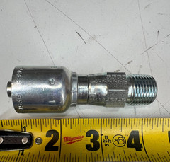 11343-8-8 Parker 1/2″ Male NPTF Pipe Swivel x 1/2″ Hose Crimp Fitting Straight