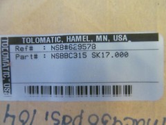 NOS Tolomatic Kit NSB#629578 NSBBC315 SK17.000 Free Shipping