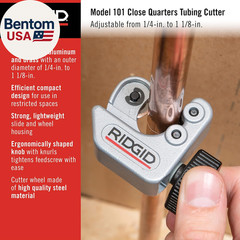 – CC247 40617 Model 101 Close Quarters Tubing Cutter, 1/4-Inch to 1-1/8-Inch Tu