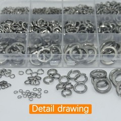 1100 Pcs Spring Lock Washers Assortment Kit Stainless Steel Washer