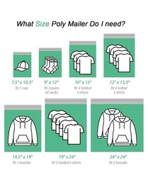 Poly Bubble Mailers Padded Envelopes Shipping Mailing Bags 14.25×19 inch 50PCS