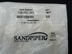 Sandpiper 338.007.365 Flap Valve Gasket 338007365 Qty 1
