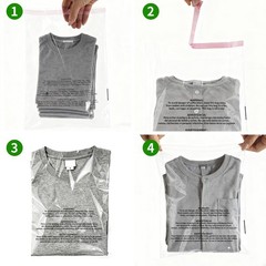 Clear Bags Resealable with Suffocation Warning Poly OPP Cello Merchandise Bags