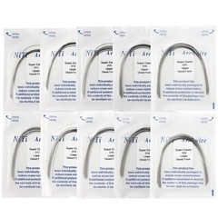 Dental Orthodontic Arch Wires NiTi Stainless Steel Round Rectangular Ovoid Form