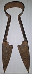 Antique Sheep Shears Wool Garden Steel Metal Hand Tool Farm Rusty Decor