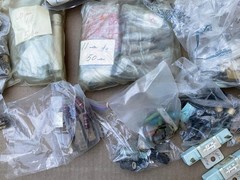 Large Lot of Vintage Wire Wound Resistors Various Ohms 19 Pounds1