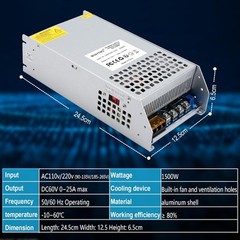 12V 125A 1500W DC Switching Power Supply Adapter PSU AC 110V / 12V-1500W