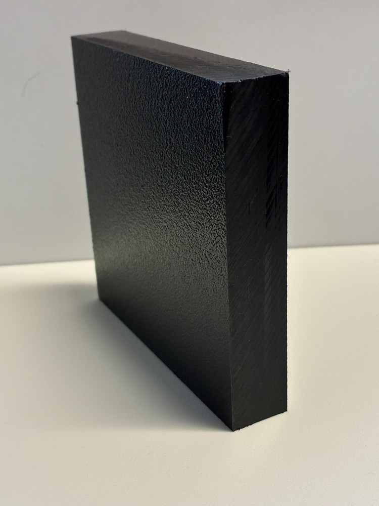 HDPE King Starboard Plastic Sheet – 3/4″ Thick (19mm) – Black – 6″ x 12″