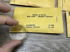 Vintage Edmund Scientific Co Positive Meniscus Gryomatic Swivel Lens Lot