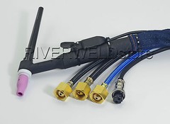 WP-20F WP20F-25 TIG Welding Torch Complete Flexible Water Cooled 200A 25 Feet