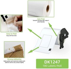 DK-1247 4.07″ x 6.4″ Shipping Labels Compatible with Brother QL-1050 QL-1050N