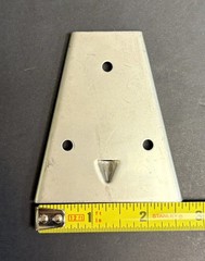Asi Horizontal Surface Mounted Soap Dispenser Wall Plate With Key