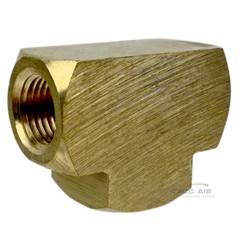 5 PC 1/8″ Female NPT Equal Pipe Tee Brass Barstock Threaded Pipe Fitting FNPT
