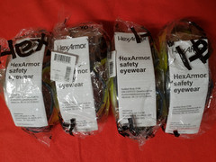 Hex Armor LT300 TruShield Clear Anti-Fog Safety Goggles (Qty. 4 Pair) New-Sealed