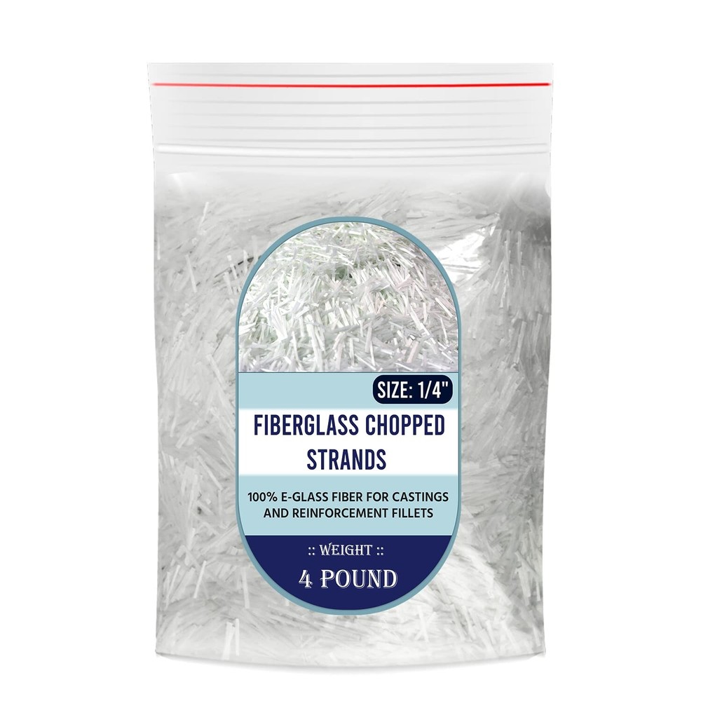 Fiberglass Chopped Strands , (4 – LBS ), Fiber Additive Mortar