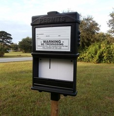 EZ Permit Box 100% Recyclable All Weather Permit Posting Box Made in the USA!