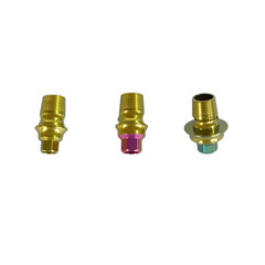 6pcs Concave CAD/CAM digital ti base Titanium Base Internal Hex fits MIS Seven