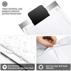20PCS Pink Bubble Mailers Self Seal Padded Poly Shipping Envelopes Mailing Bags