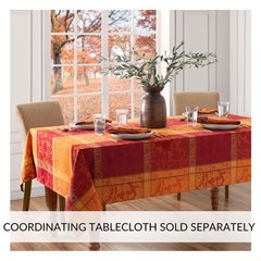Elrene Home Fashions Maplewood Jacquard Fall/Harvest Thanksgiving Woven Cotton