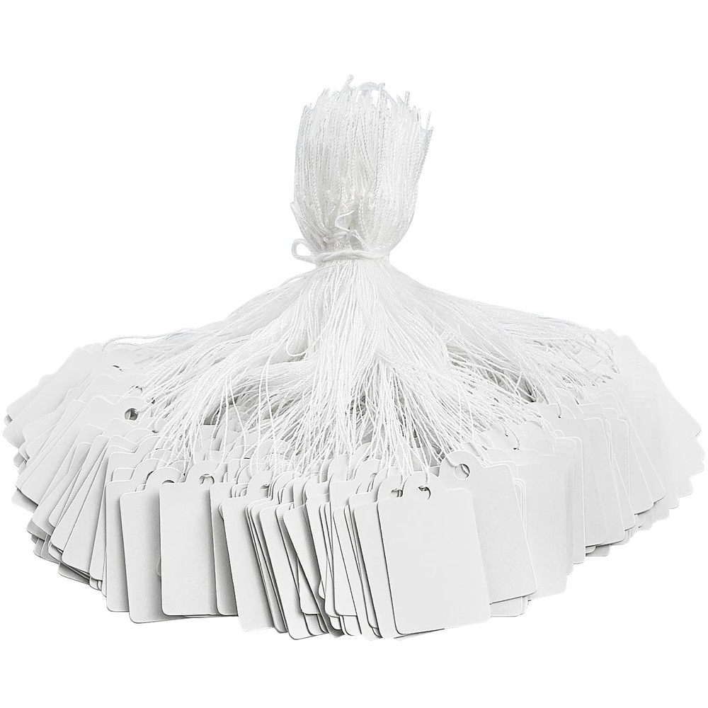 220 Pack White Price Tags with String Attached Marking Price Tags Price Labels D