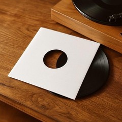 100 – Pack White Paper Vinyl Record Inner Sleeves 12-Inch LP Album