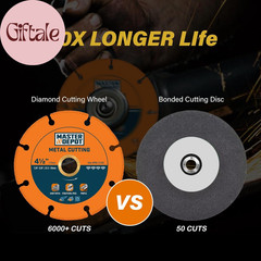 Diamond Cutting Wheel 4 1/2 Inch with 5/8″- 7/8″ Arbor, Cut off Wheel for Metal