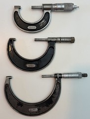 Set Of 3 Starrett Micrometer No 436 2″-3″ & 3″-4″ No 239 1″-2″