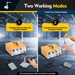 80A Jewelry Spot Welder Pulse Sparkle Electric Soldering Machine for Gold/Silver