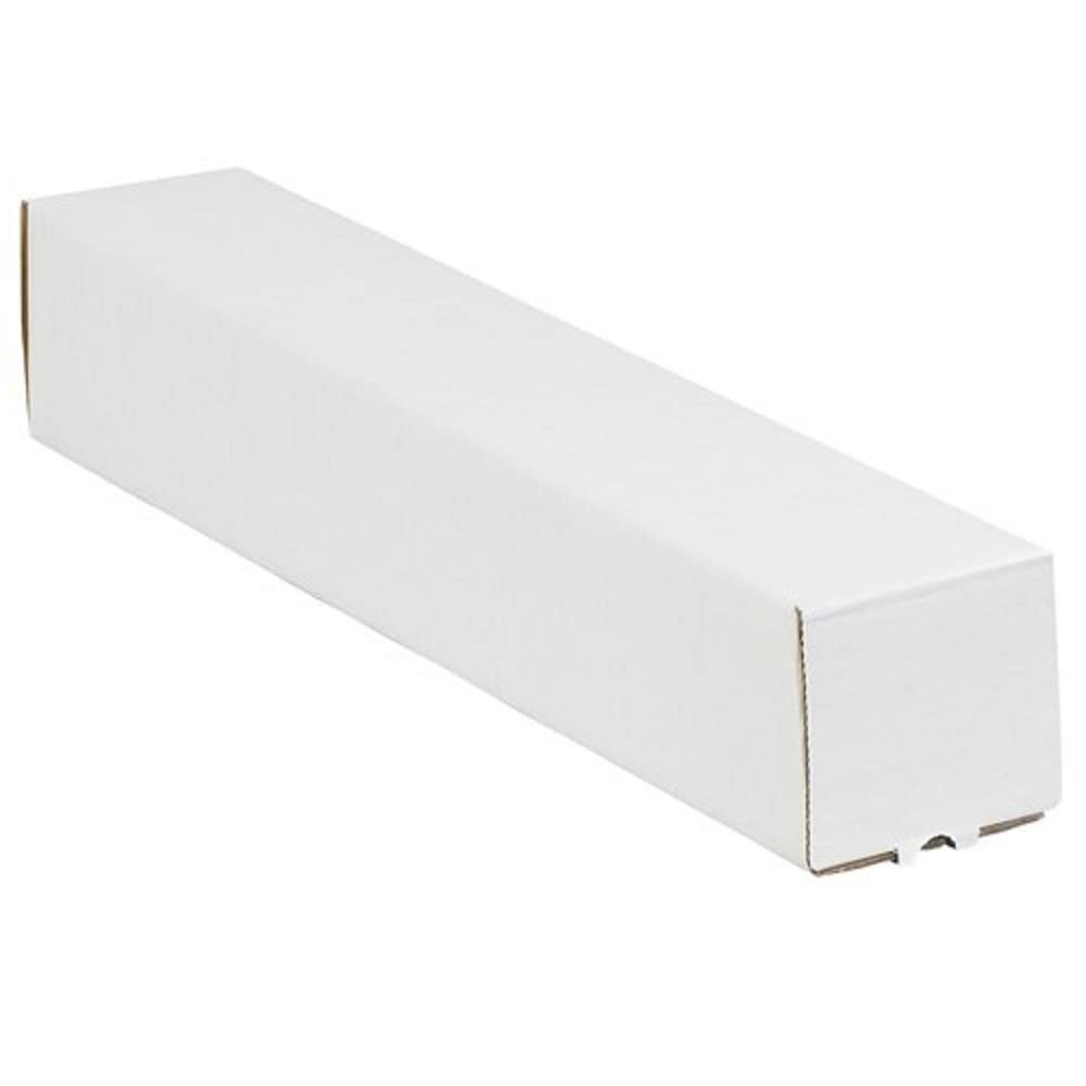 Tape Logic TLM4437 Square Mailing Tubes, 4 x 4 x 37, Oyster White (Pack of 50)