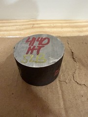 One Piece 4140 Hot Rolled Steel Bar Round Stock Heat Treated 3” OD x ~1 3/4”