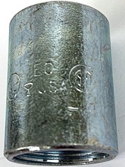 WHEATLAND TUBE, 1″ CONDUIT COUPLINGS, 1 LOT OF 60, STAMPED UL, SURPLUS
