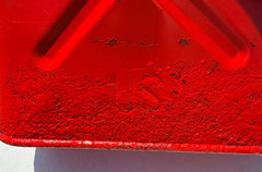 Vtg USMC Military 5 Gallon Metal Gas Can Red Jerry Can w/Flexible Cap Spout (B)