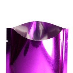 Many Sizes for Glossy Purple Flat Heat-Sealable Foil Open Top Pouch Bag P10
