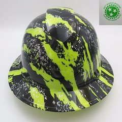 Hard Hat FULL BRIM custom hydro dipped , OSHA approved NEW URBAN CAMO