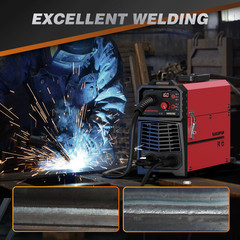 ARCCAPTAIN 160A MIG Welder 110V 220V 4 in 1 Welding Machine Gas MIG Gasless MIG