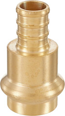 (Pack of 10) 1/2″ Copper Press X 1/2″ PEX Crimp Coupling Brass Adapter, for Cop