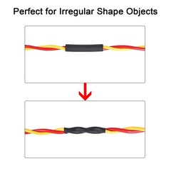 XHF UL Listed 1/2 Inch 10Ft 31 Waterproof Heat Shrink Tubing Roll Marine Grade