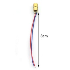 10 PCS Mini 650nm 6mm 5mW Red Laser Dot Diode Module Copper Head 5V