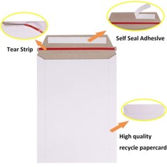 9″x11.5″ 6″x8″ Rigid Flat Photo Mailers Document Envelopes Cardboard Self Seal