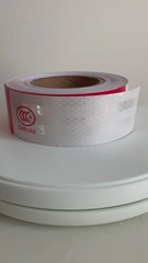 3 Rolls Reflective Safety Tape DOT C2 – 30ft Red & White Waterproof Conspicuity